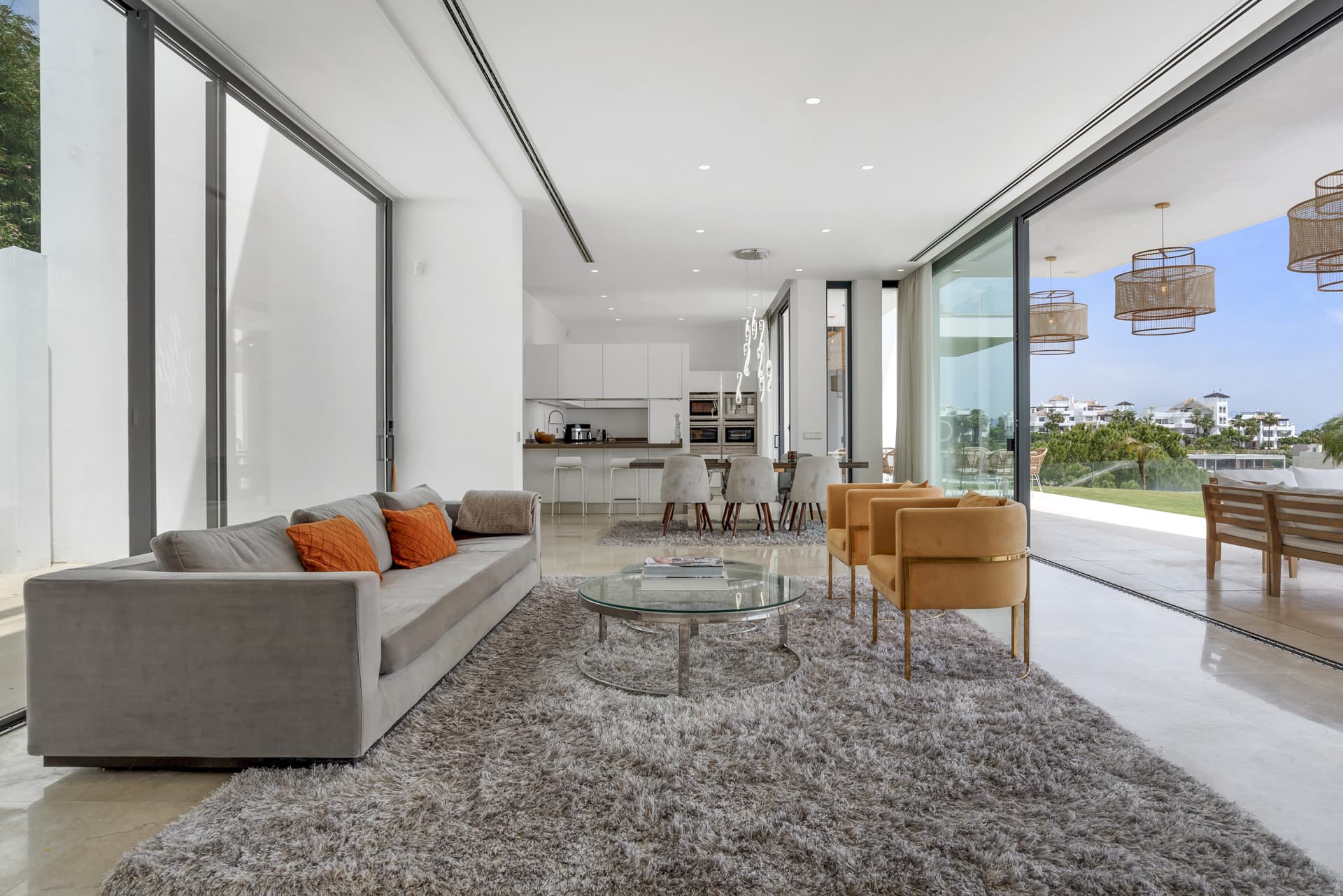 Sophisticated Villa With Panoramic Vistas and Lush Greenery Set in the prestigious enclave of La Alquería in Benahavís,