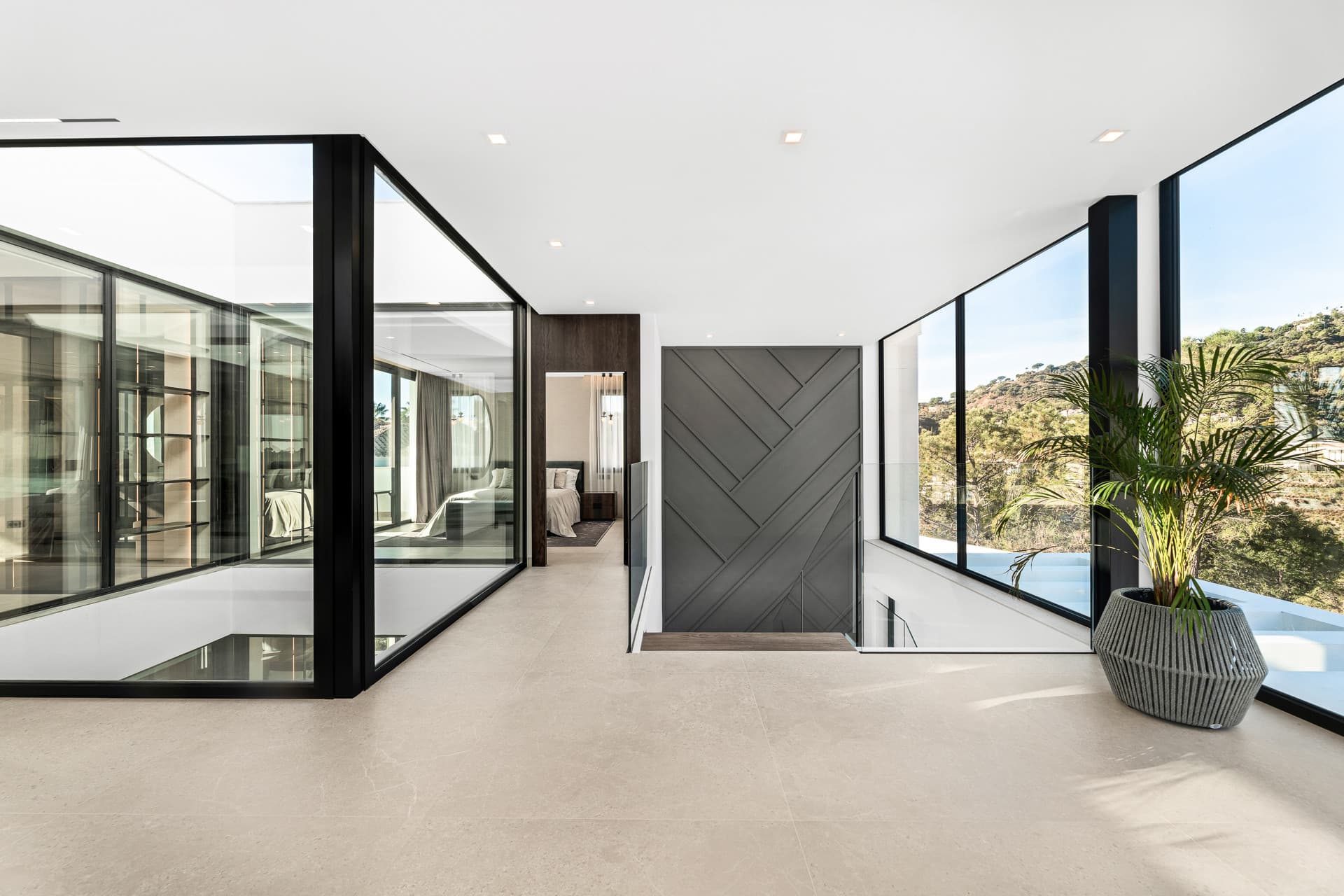 Incredible contemporary villa located in the heart of Madroñal, Benahavís, with breathtaking panoramic sea views