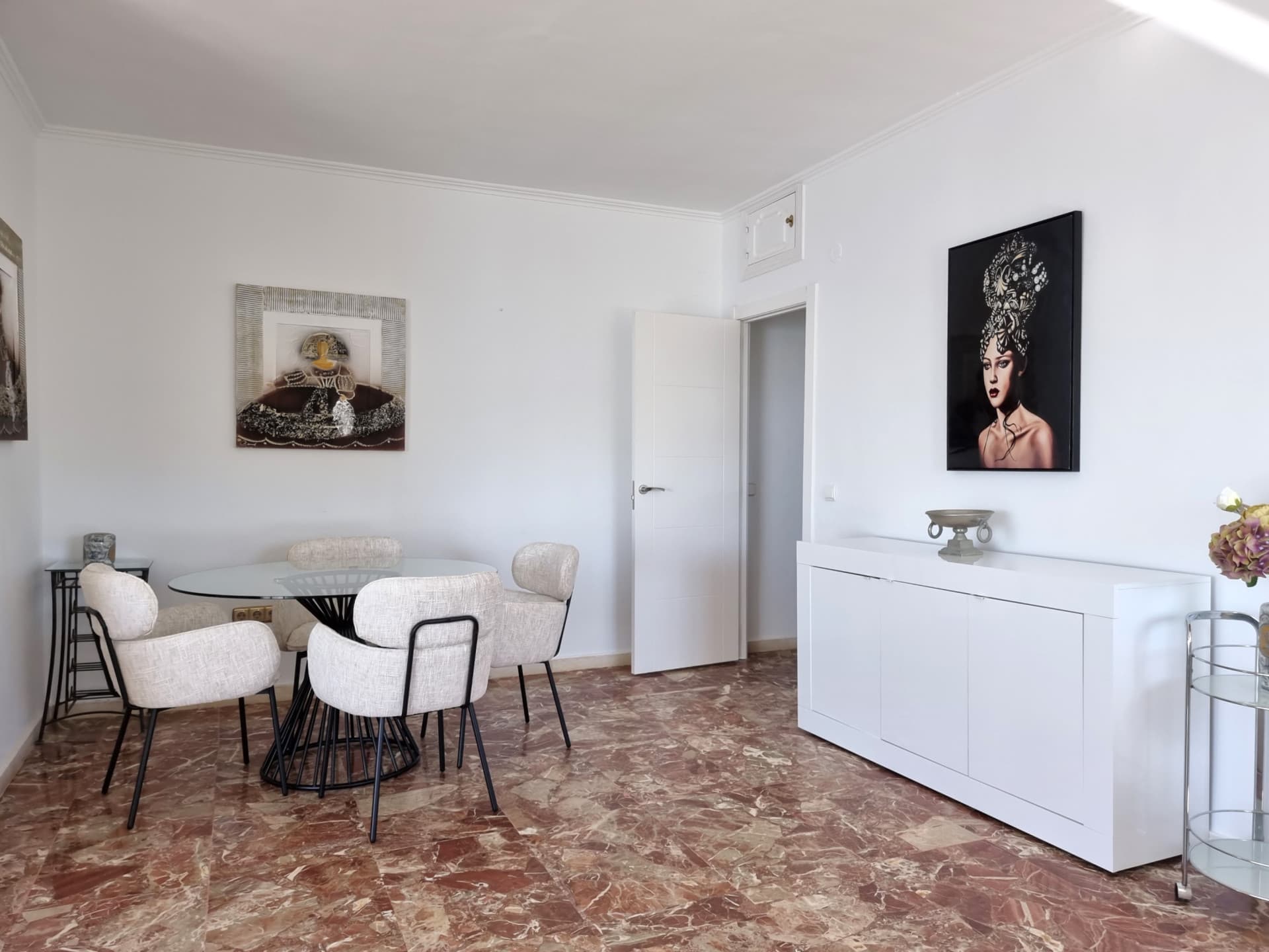 This exclusive 4th-floor apartment is a true coastal sanctuary, offering uninterrupted sea views and direct access to pristine beaches and lush communal gardens.