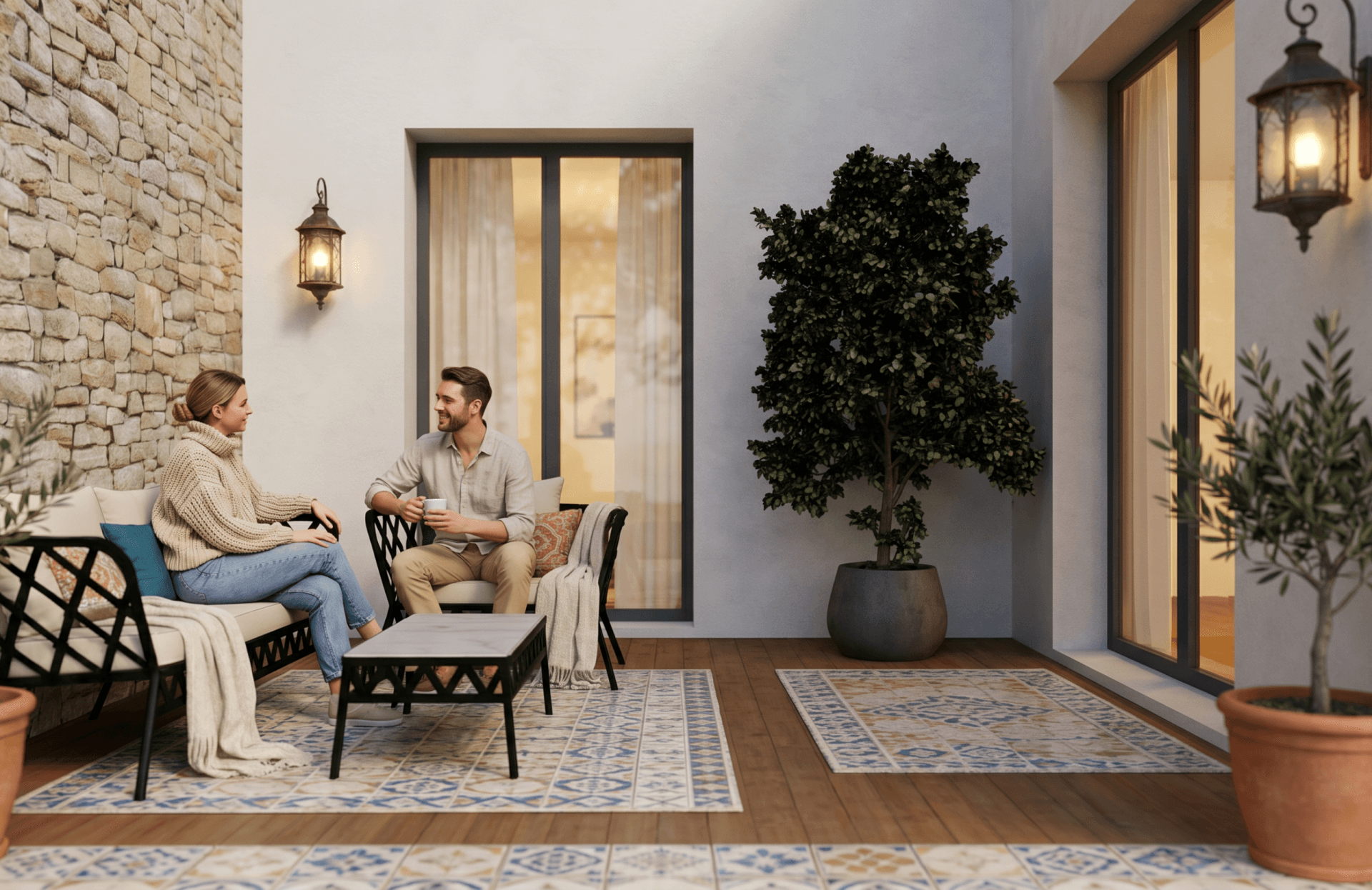 Galaxia 31 - 2 bedrooms · Ground floor · Private patio ~25 m²