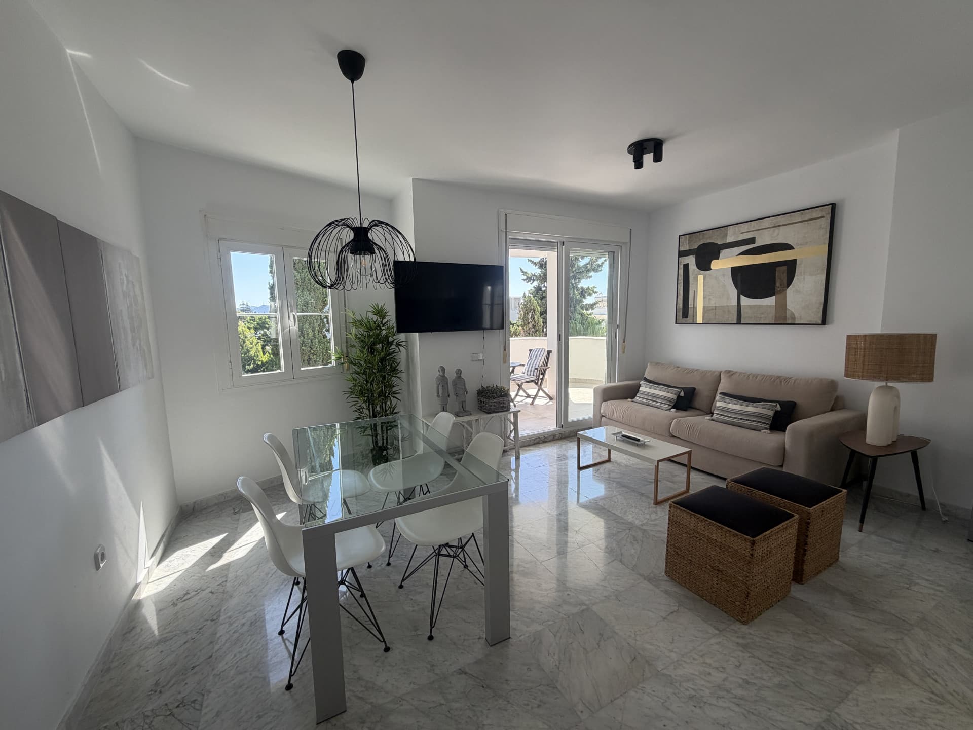 Three-bedroom duplex penthouse with panoramic sea views on the Golden Mile available for rent MINIMUM STAY 2 WEEKS