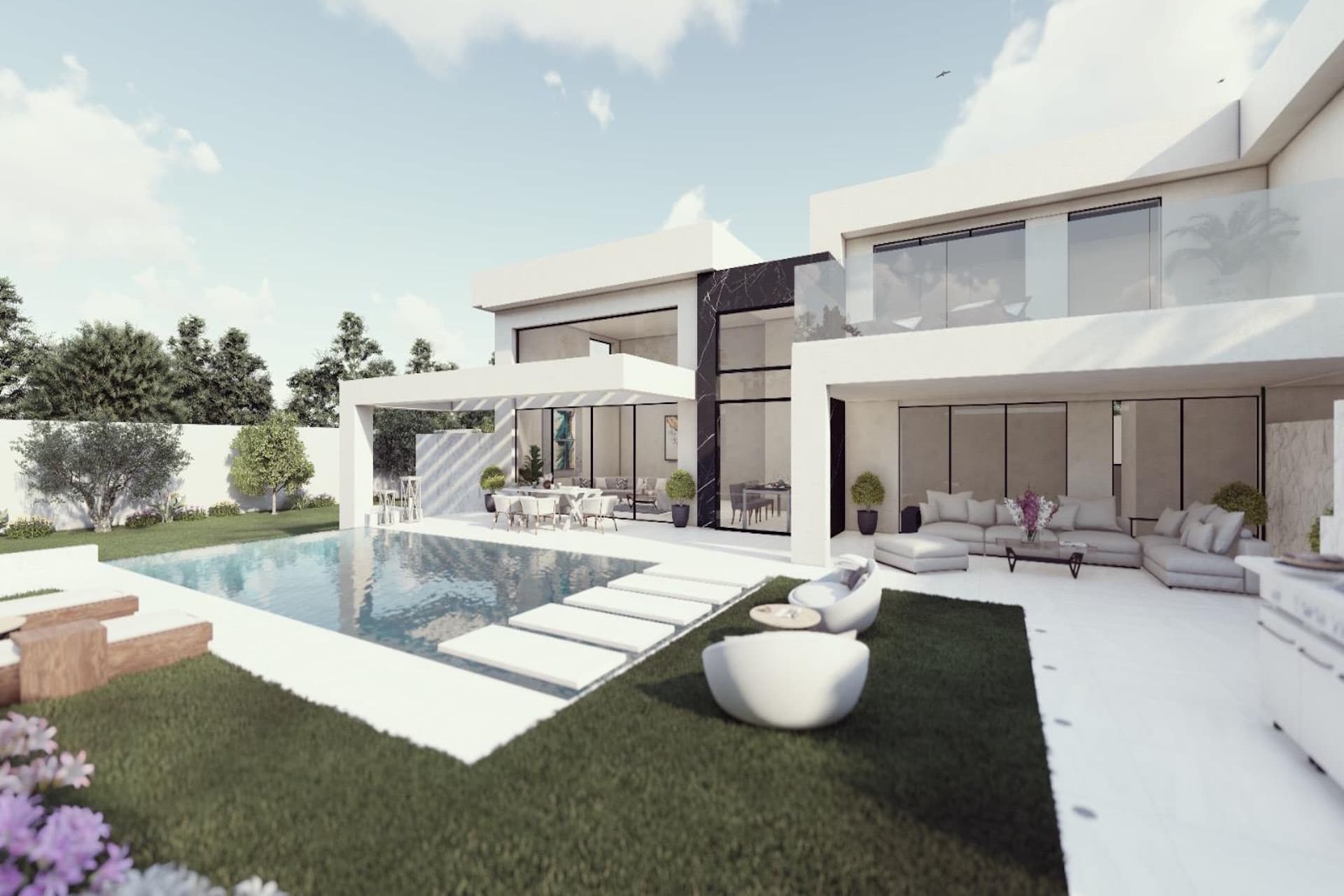 Stunning & Stylish Contemporary Turn Key New Villa, West Estepona