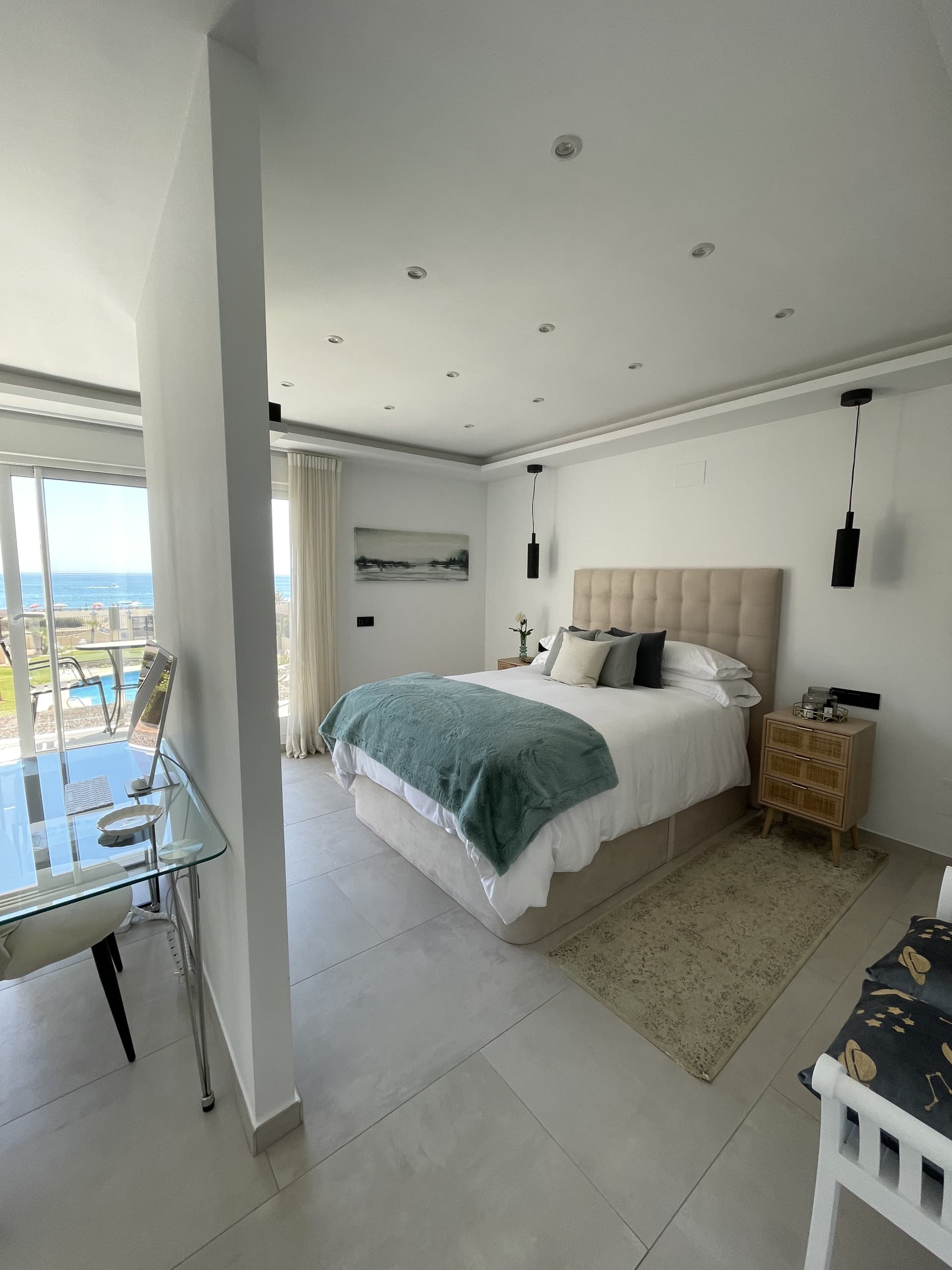 Chic south facing first line beach townhouse located in Casares Costa, Close to Estepona