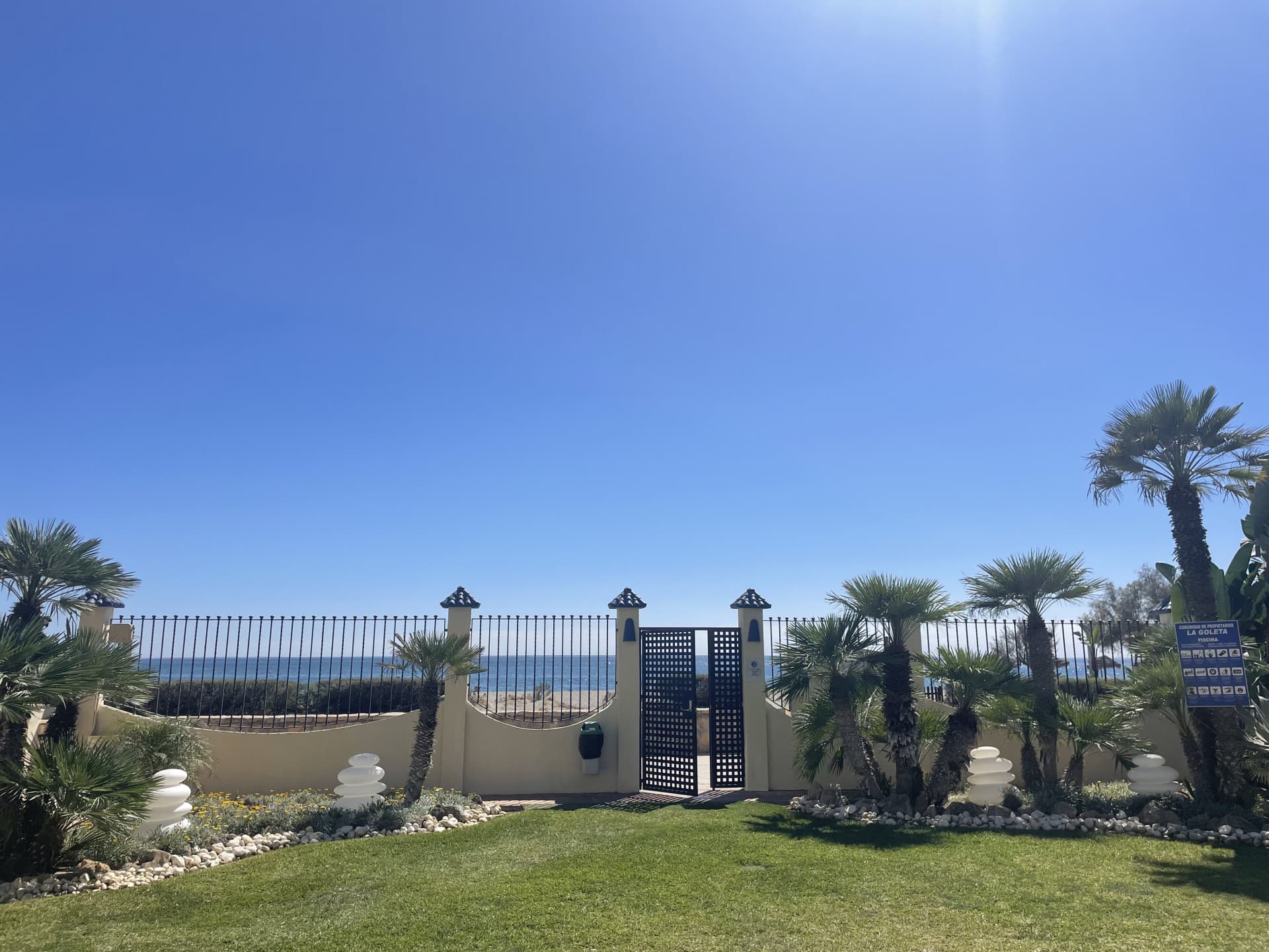Chic south facing first line beach townhouse located in Casares Costa, Close to Estepona