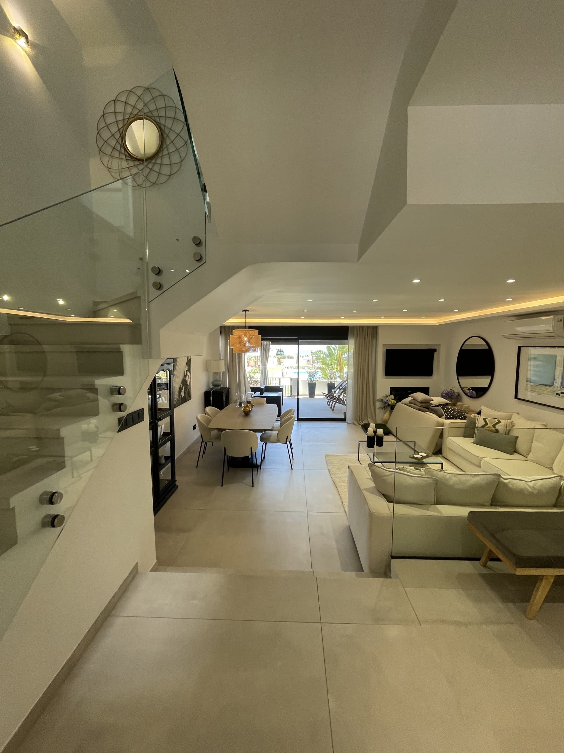 Chic south facing first line beach townhouse located in Casares Costa, Close to Estepona