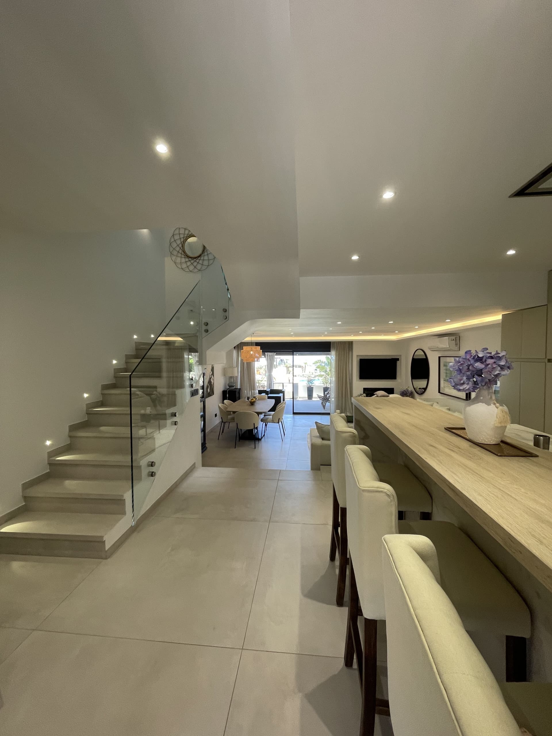 Chic south facing first line beach townhouse located in Casares Costa, Close to Estepona