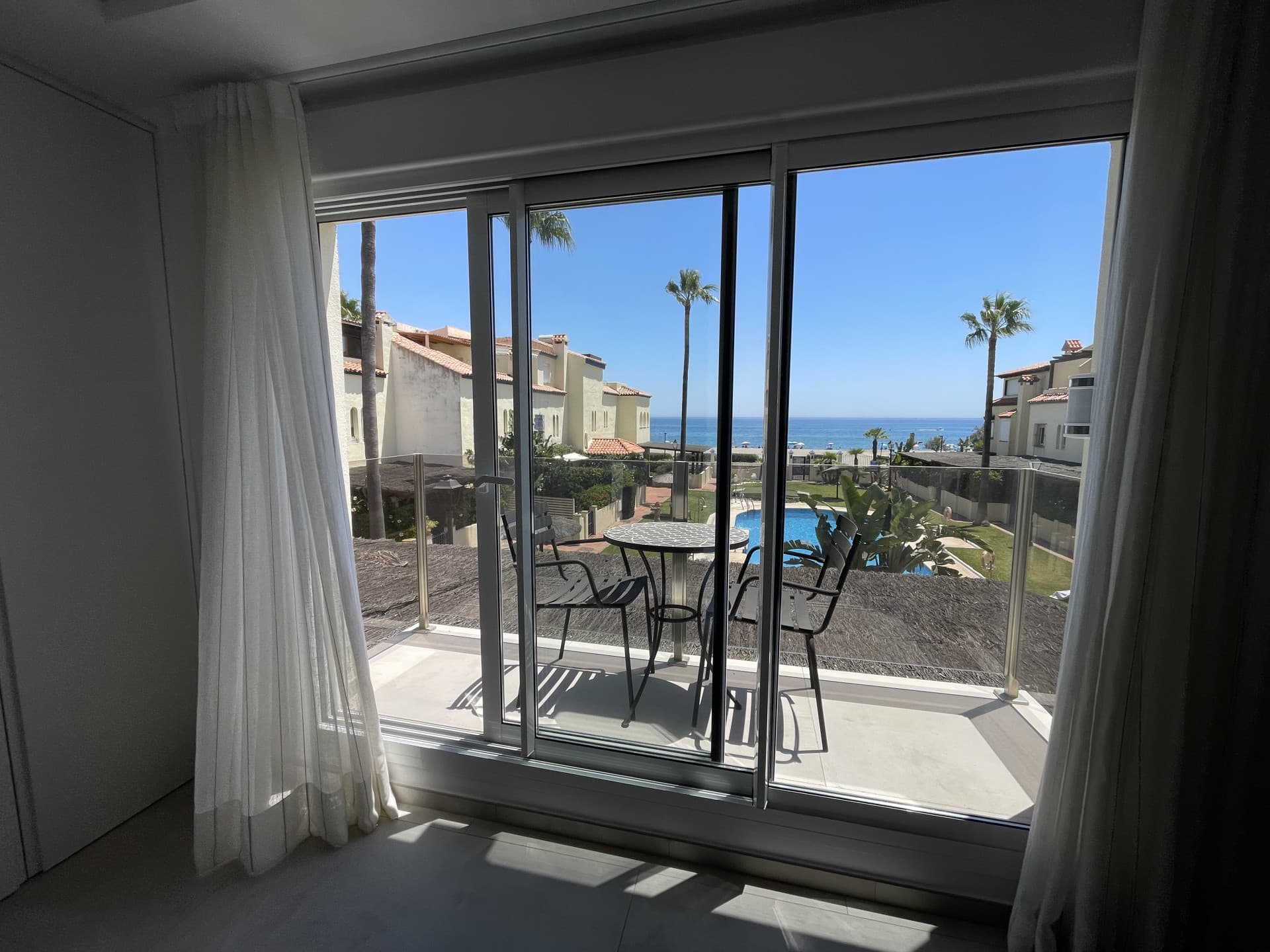 Chic south facing first line beach townhouse located in Casares Costa, Close to Estepona