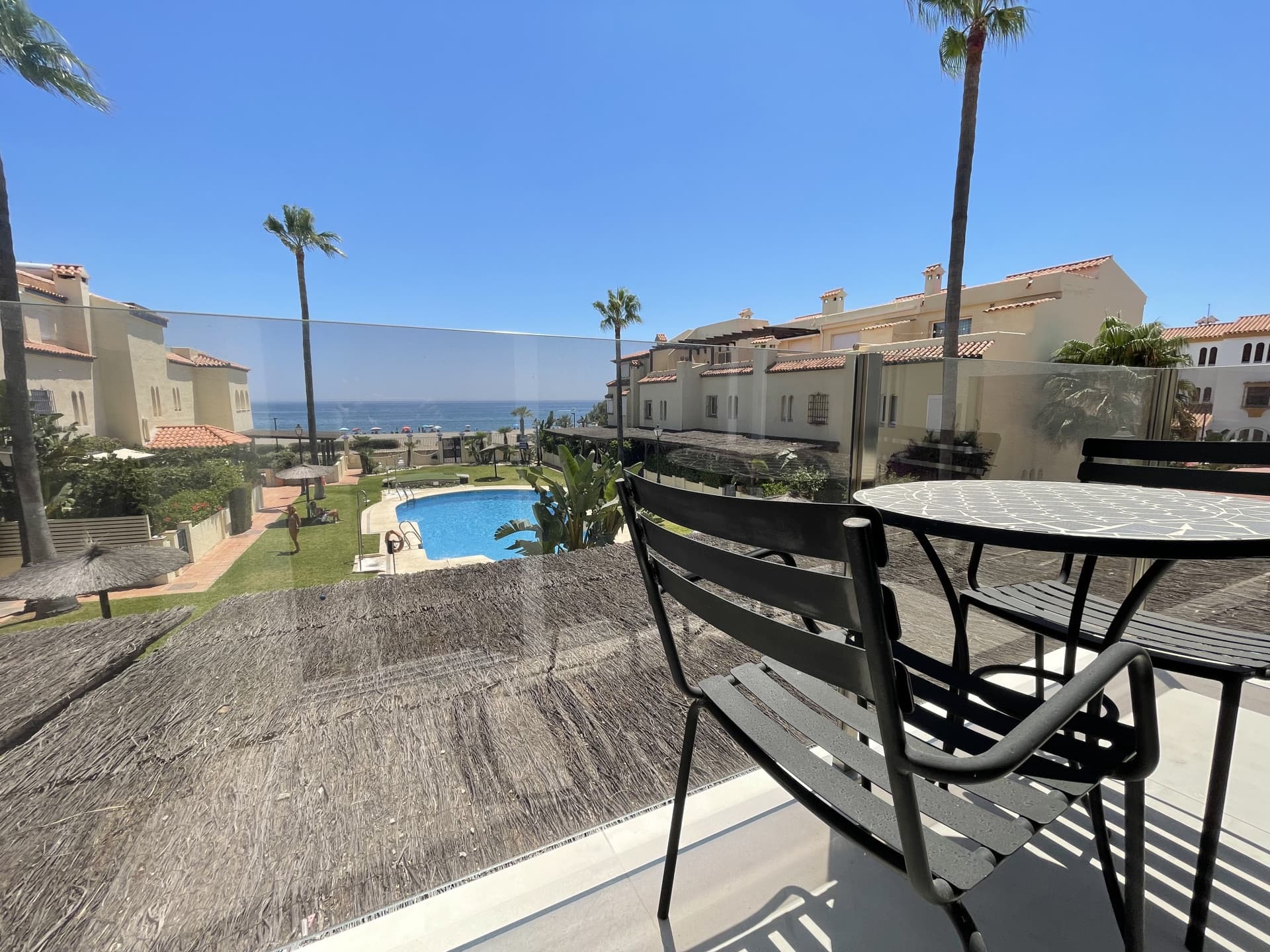 Chic south facing first line beach townhouse located in Casares Costa, Close to Estepona