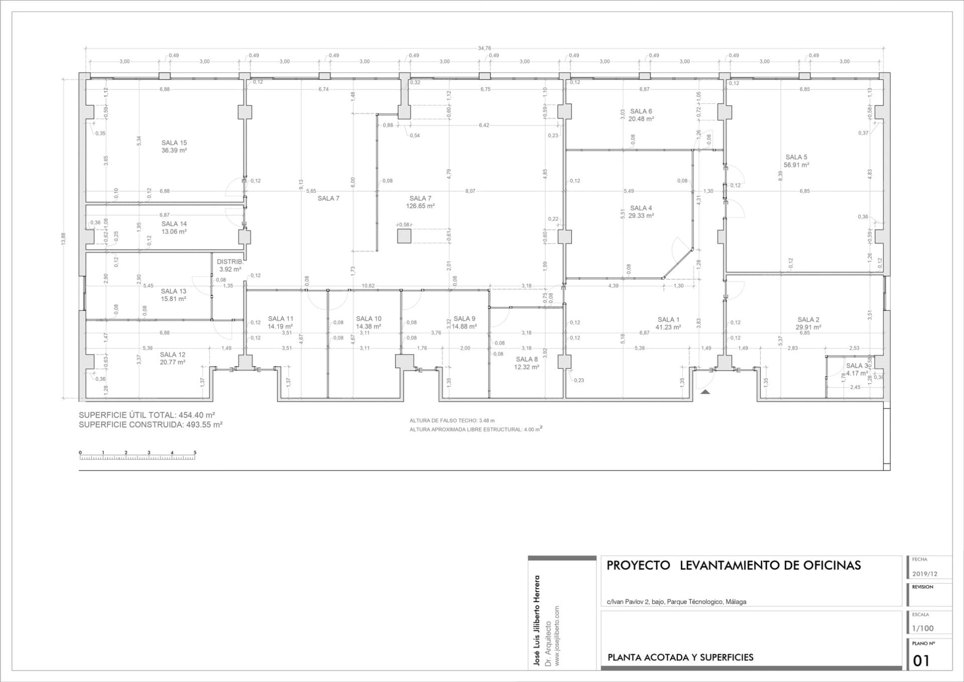 Discover this excellent investment opportunity in the heart of the Technological Park. It is a set of offices that offers 493.55 m2 distributed in 15 versatile rooms, ideal for work teams, private offices or meeting areas.