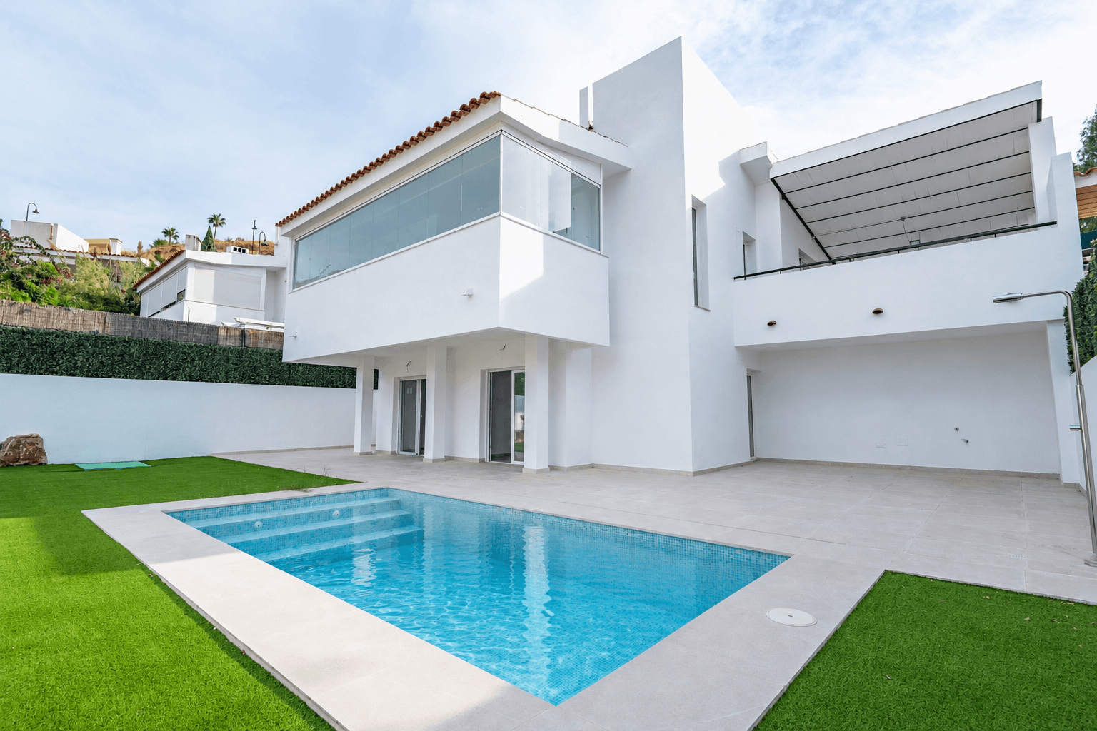New build villa with beautiful views in Mijas Pueblo